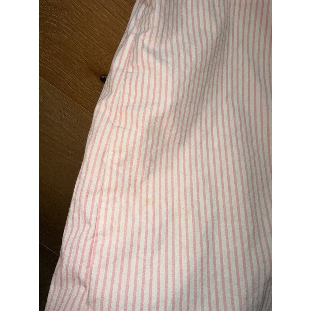 Gymboree Girls Pink White Striped Wide Leg Jumpsuit Sleeveless Size 8